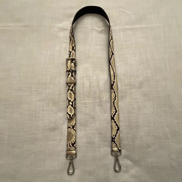 Elisabeth Weinstock Tokyo Cross-Body Bag Natural Taupe Snakeskin - Picture 15 of 16